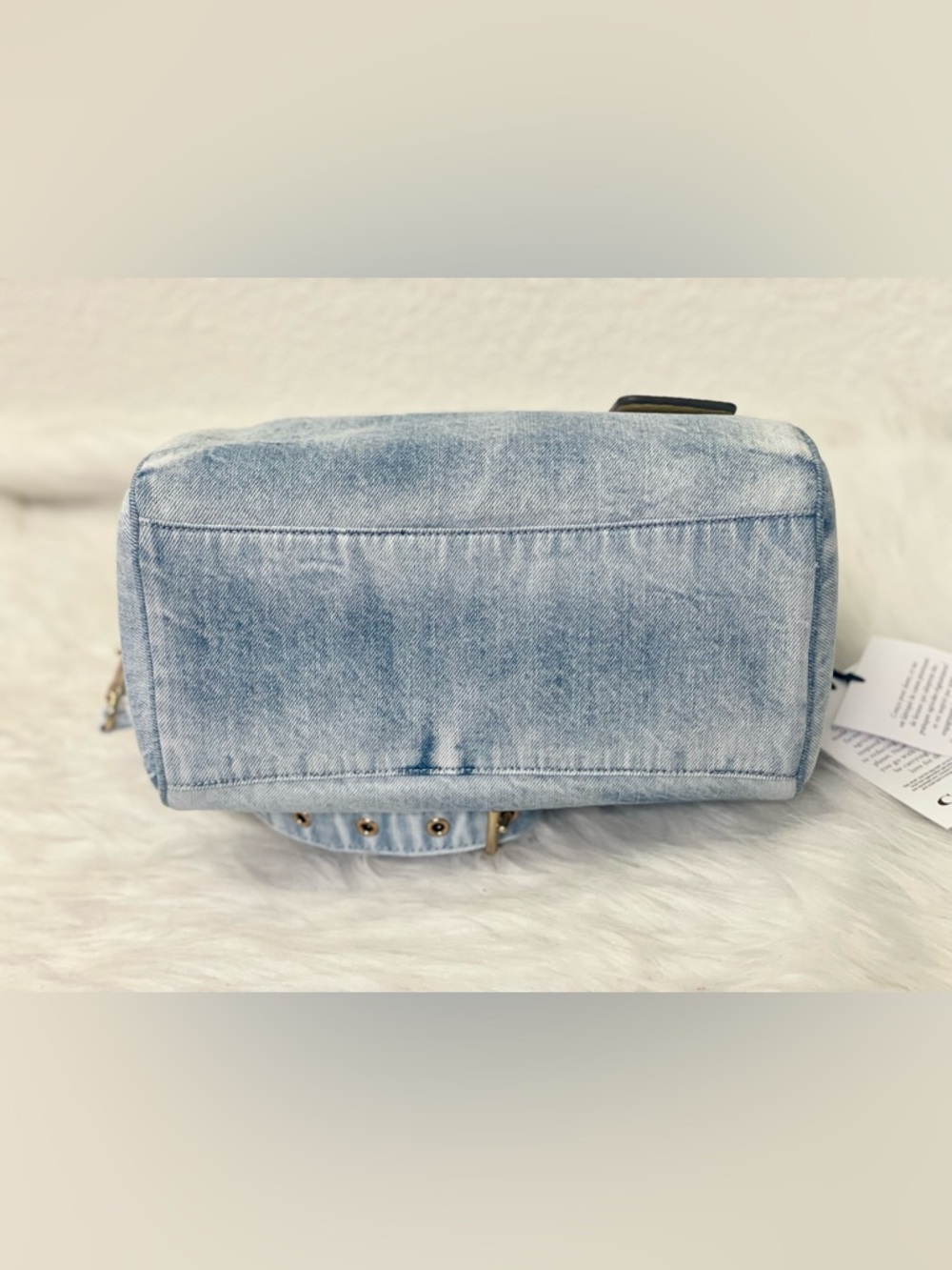 NWT Coach Rowan Satchel Bag In Denim With Charms CDY74 in Light Indigo - Picture 7 of 8